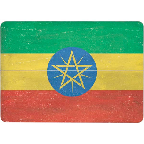 Ethiopia Flag Distressed Surface Laptop Studio Skin